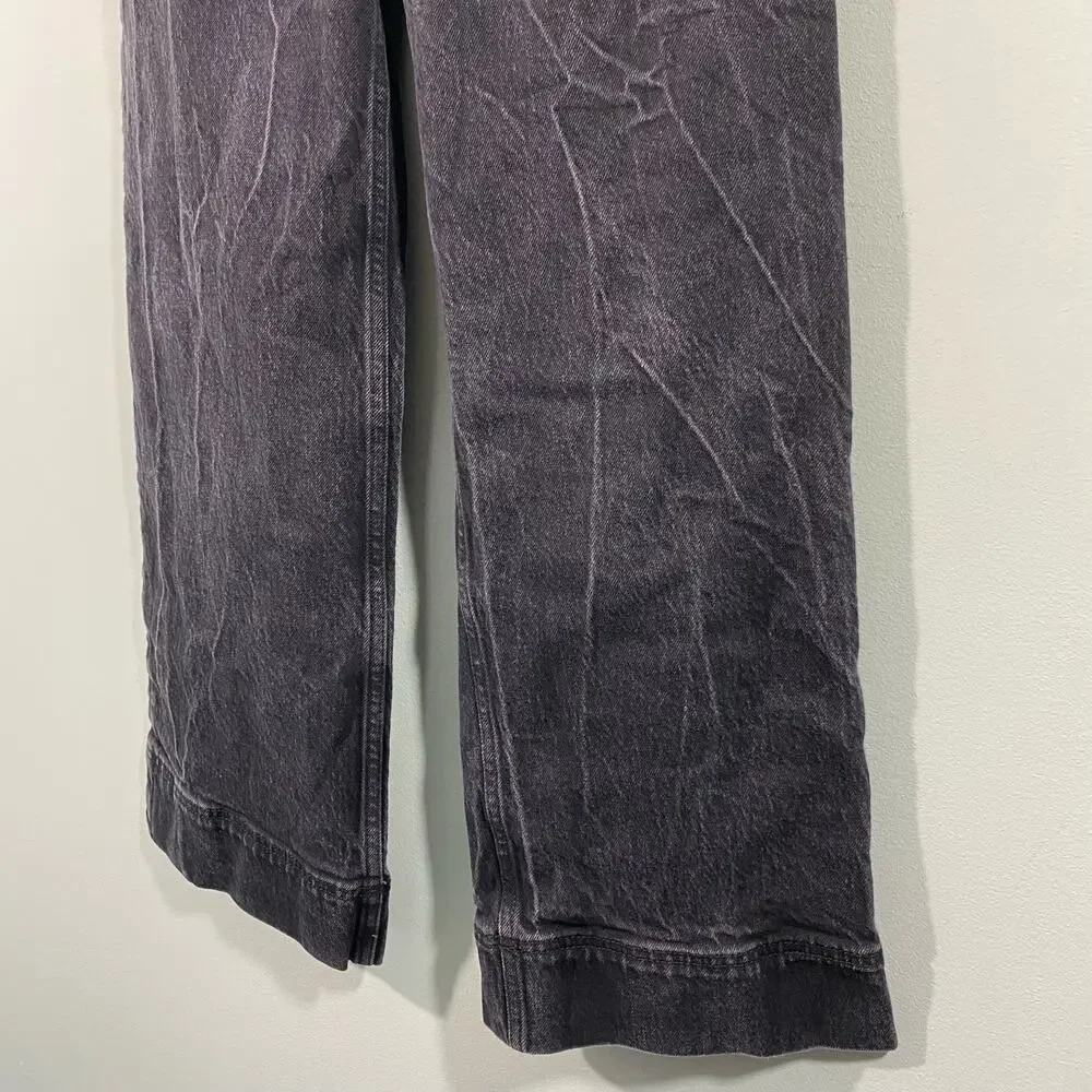 & Other Stories Women's Grey Marble Stone Wash Wide Leg Jeans Size EUR 36